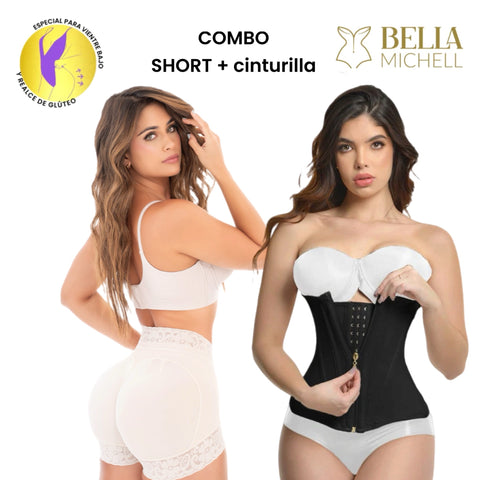 Combo Short Kiss + Cinturilla Ultra Cintura