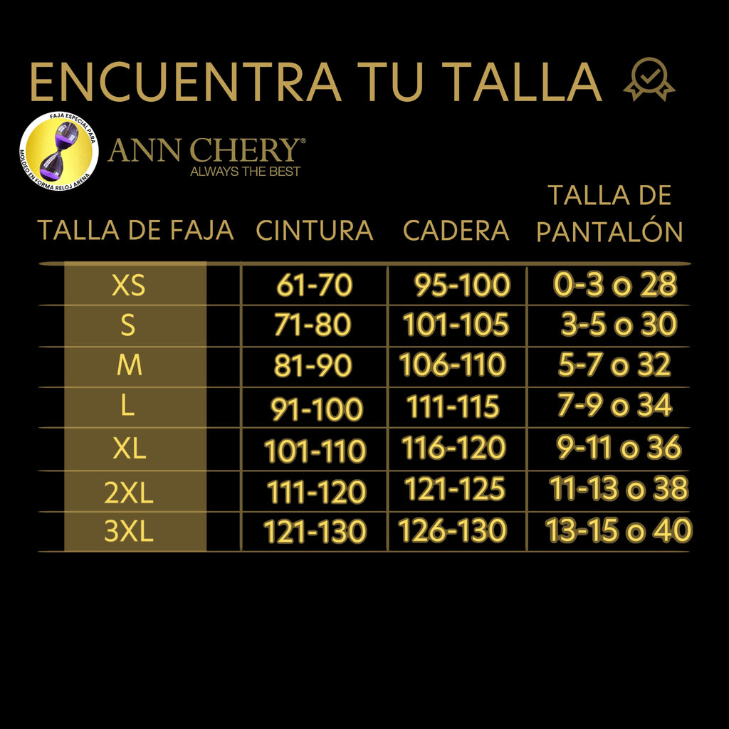 Ann Chery 5156B Reloj de Arena / High Waist Short With Hooks